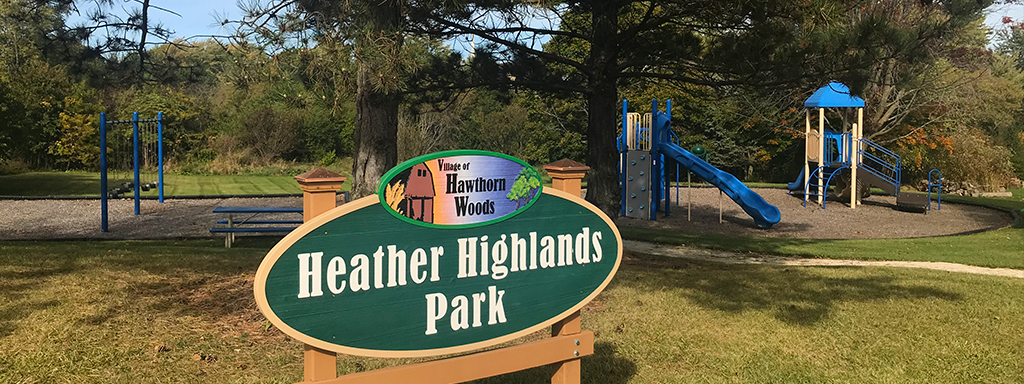 Heather Highlands Park Sign